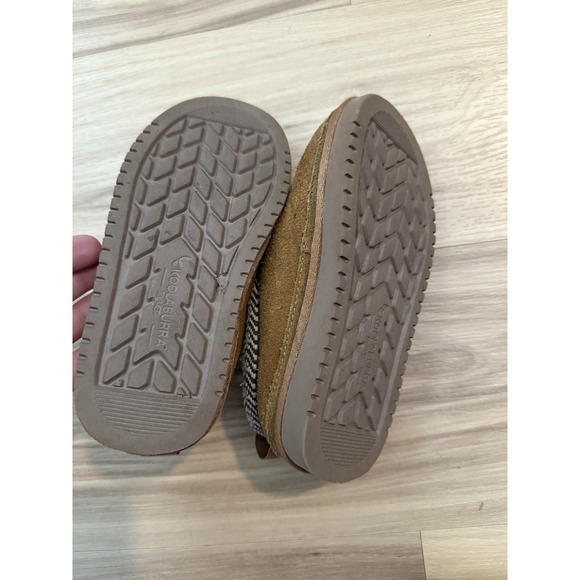 Koolaburra by UGG Girls Size 12 slipper chestnut suede embroidered braided - Picture 3 of 4